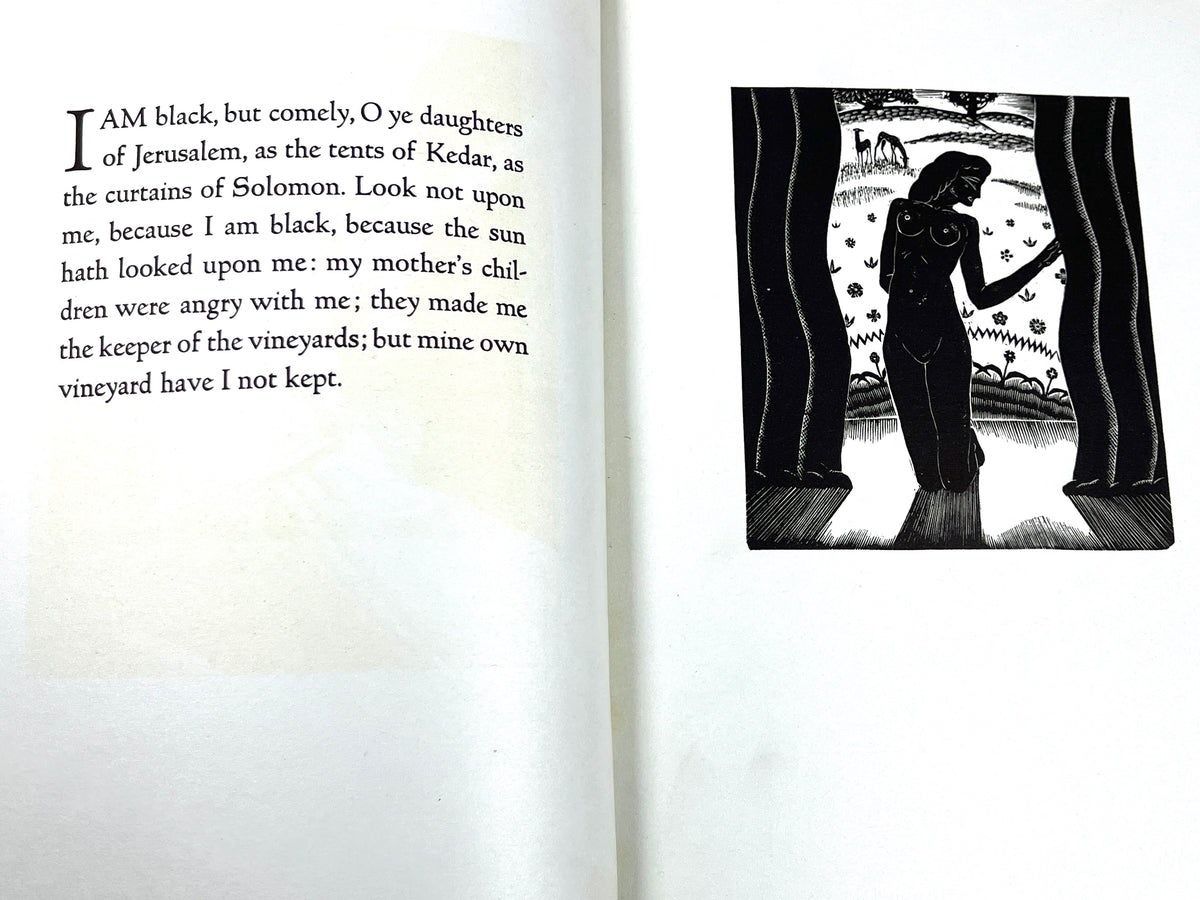 The Song of Songs, Woodcuts by James Reid, 1931, 1st Printing, Good hardcover w/DJ