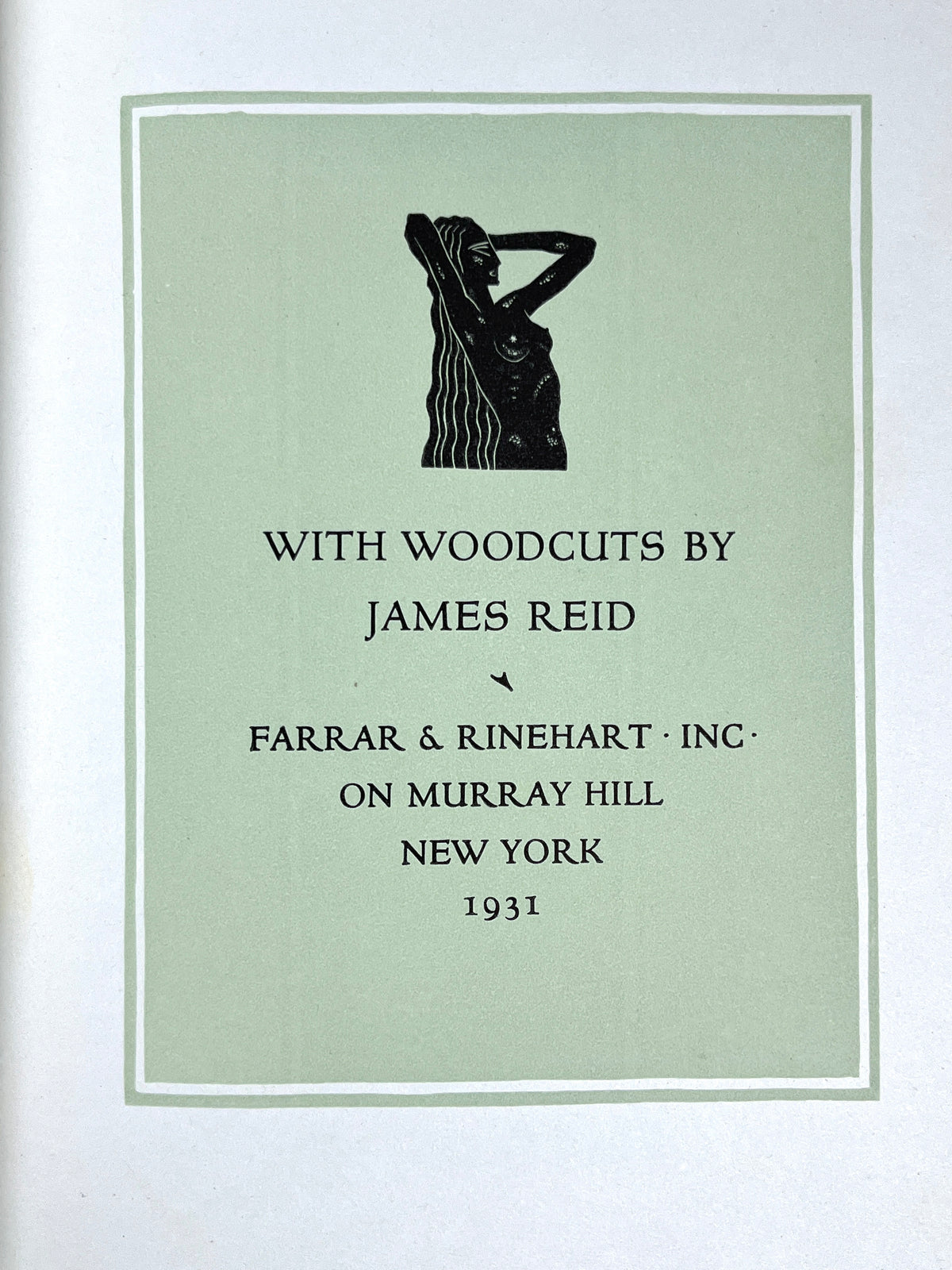 The Song of Songs, Woodcuts by James Reid, 1931, 1st Printing, Good hardcover w/DJ