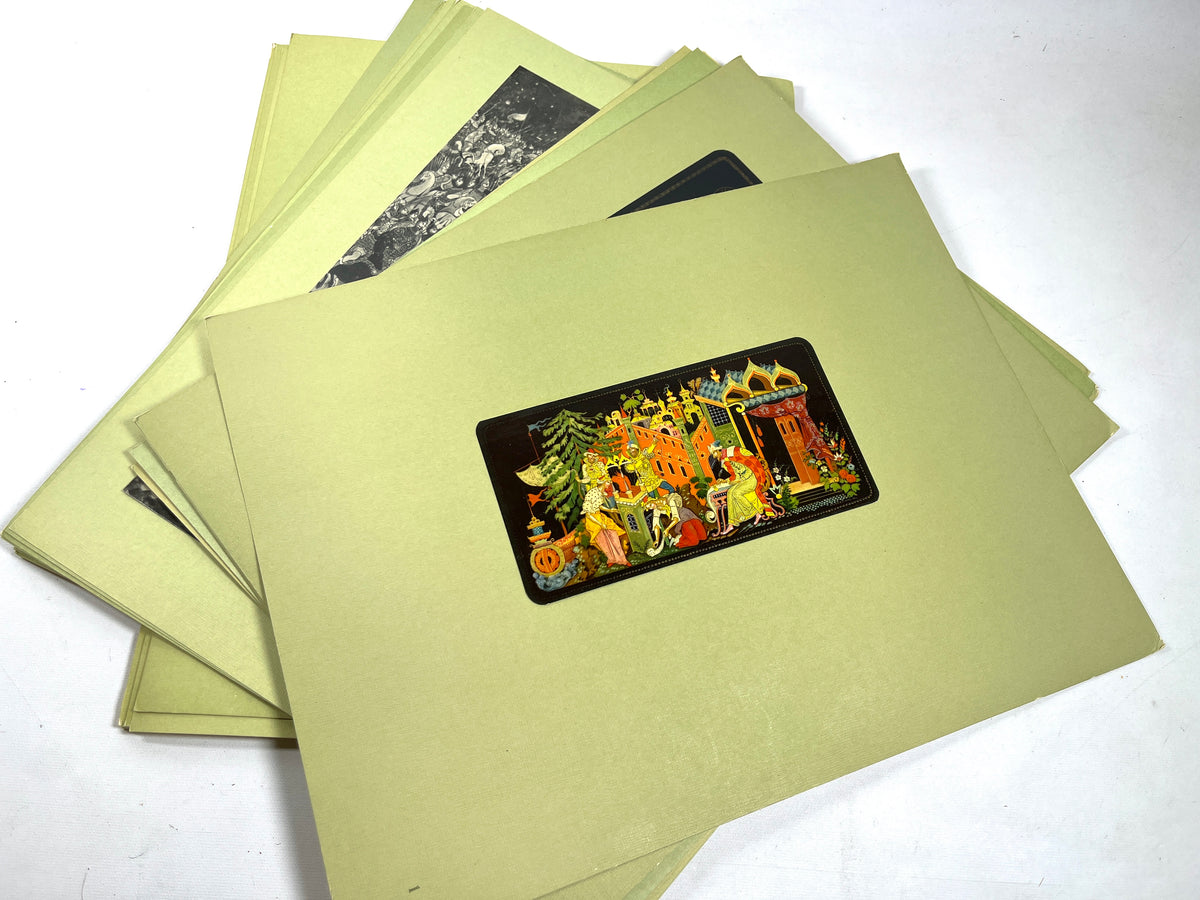 The Art of Soviet Palekh, 1958, Very Good+ HC  w/ loose plates, Multi-language