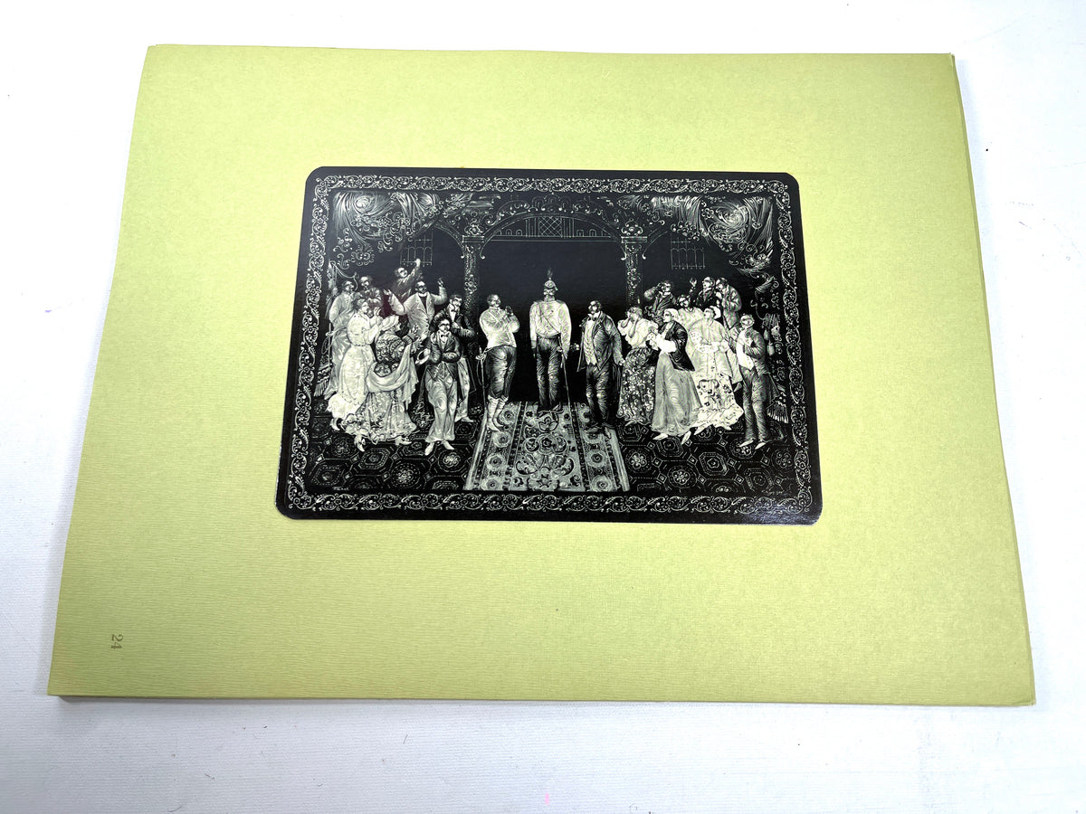 The Art of Soviet Palekh, 1958, Very Good+ HC  w/ loose plates, Multi-language