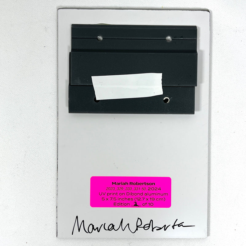 Mariah Robertson Limited Ed. UV Print on Dibond Aluminum, 2024, #2/10