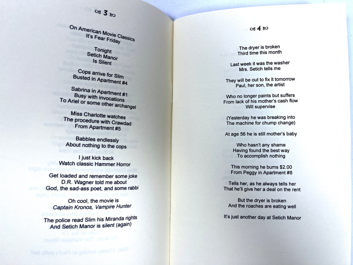 B.L. Kennedy, The Setich Manor Poems, Rattlechips Chapbook Series #25, 2006, NF SC