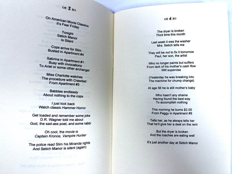 B.L. Kennedy, The Setich Manor Poems, Rattlechips Chapbook Series #25, 2006, NF SC