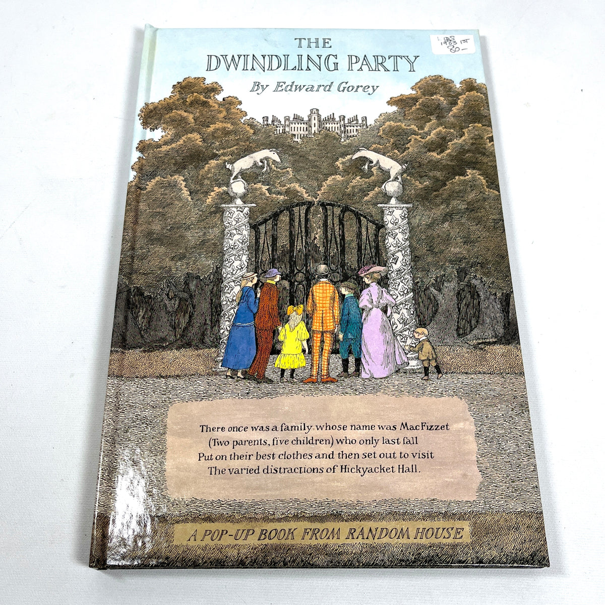 Edward Gorey, The Dwindling Party, Random House, 1st Ed, 1983, Near Fine HC, pop-up book