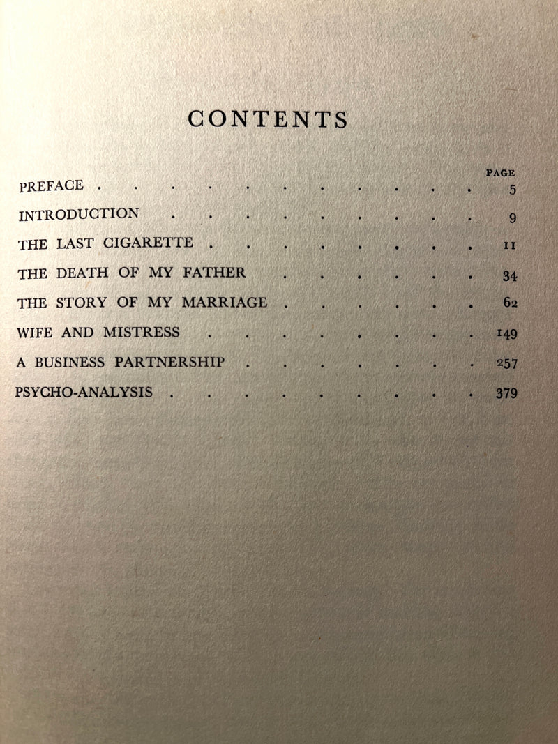 Confessions of Zeno, Italo Svevo, 1st English Edition, 1930, Very Good