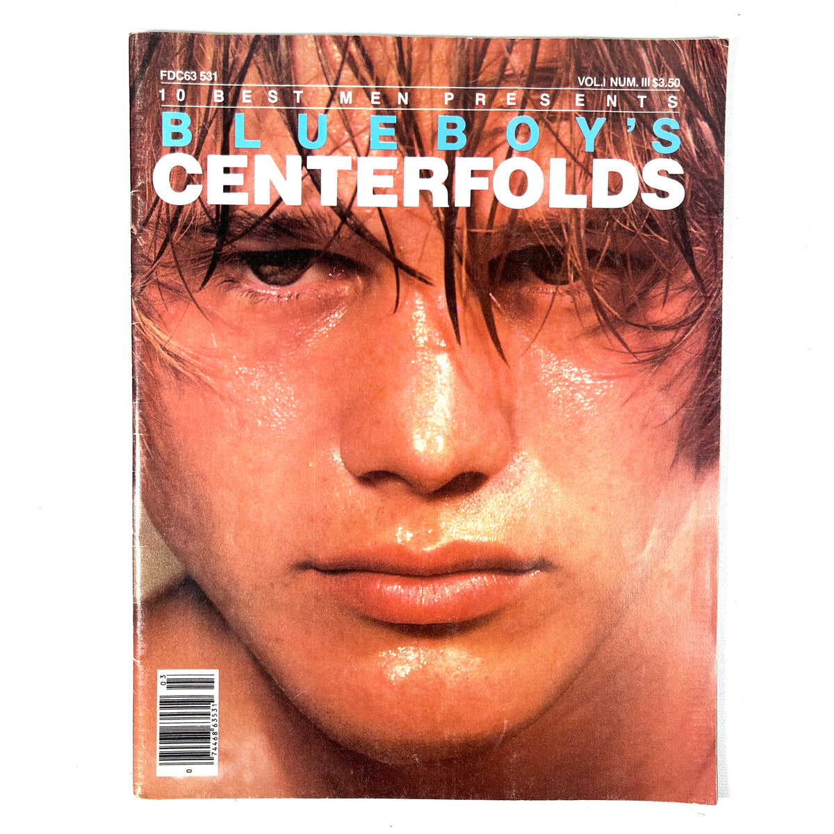 Blueboy's Centerfolds, Vol 1, No 3, 1980, 10 Best Men, VG+ staplebound, gay interest