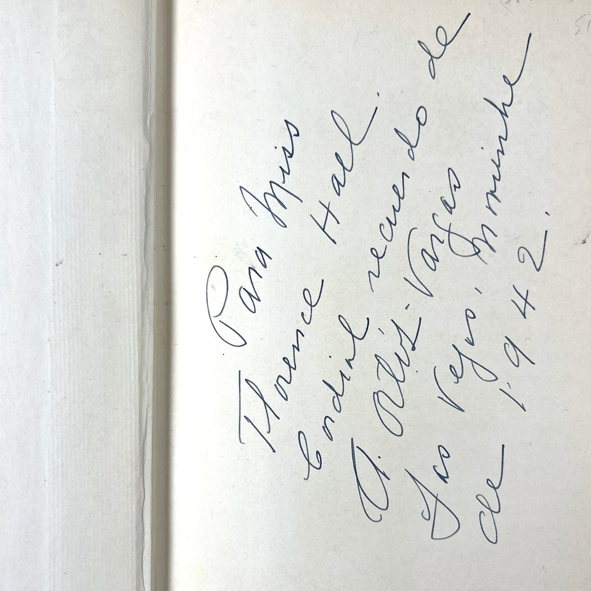 A. Ortiz-Vargas, Las Torres de Manhattan, 1st Ed, 1939, SIGNED, Very Good hardcover w/DJ