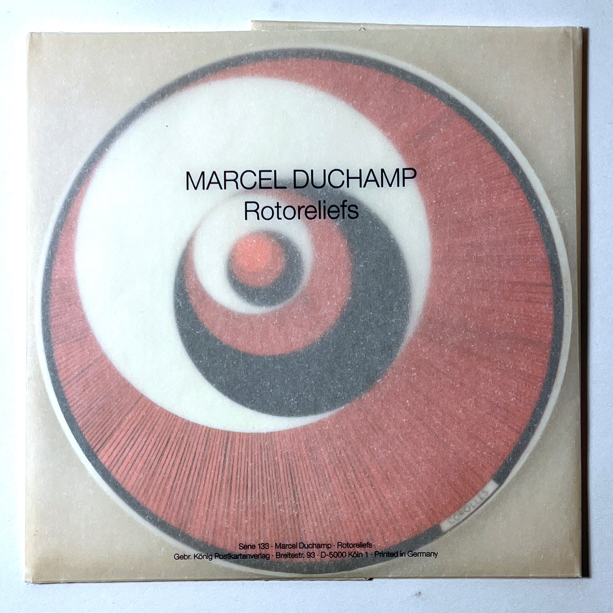 Marcel Duchamp, Rotoreliefs, CERCEAUX SERIE 133 facsimile edition by Konig 1987