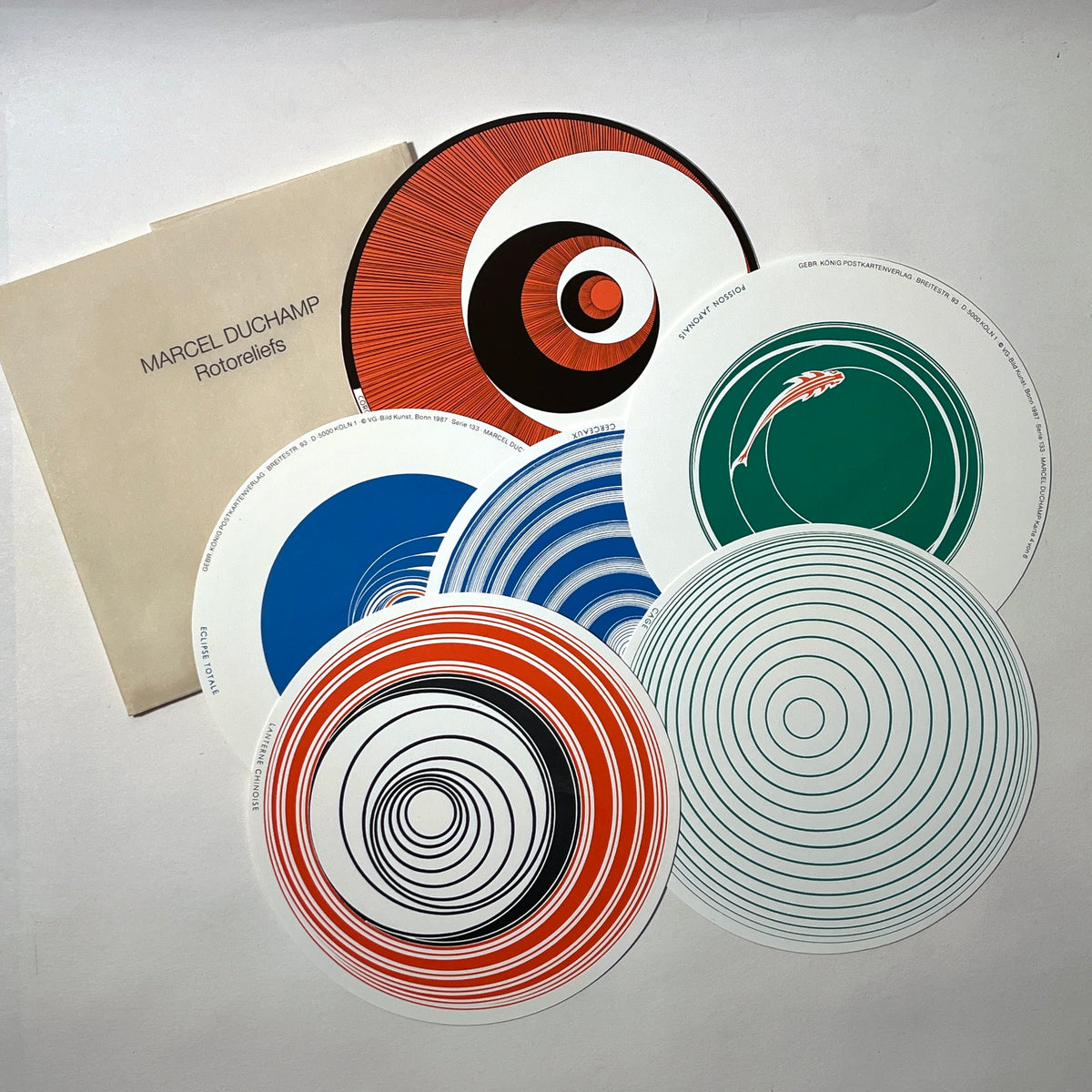 Marcel Duchamp, Rotoreliefs, CERCEAUX SERIE 133 facsimile edition by Konig 1987