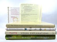 Visual Explanations, 4 Vols, Graphics Press, 2010-2012, SIGNED x2, Near Fine HC w/DJ + box case