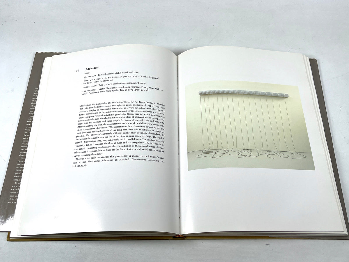 Eva Hesse: Sculpture, Timken Publishers, 1989, Very Good+ hardcover w/dust jacket