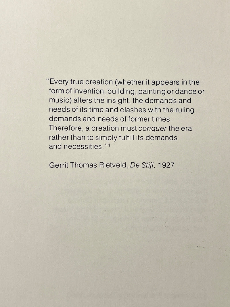 In Focus: Gerrit Thomas Rietveld, Phillip Johnston, Wadsworth Atheneum, 1980