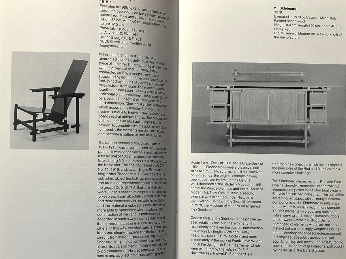 In Focus: Gerrit Thomas Rietveld, Phillip Johnston, Wadsworth Atheneum, 1980