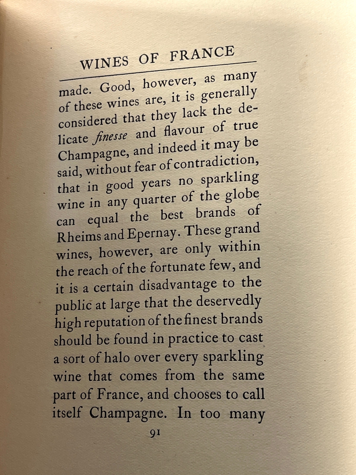 Chats about Wine, C. E. Hawker, London: Grant Richards LTD., 3rd Print, 1910, HC, Very Good