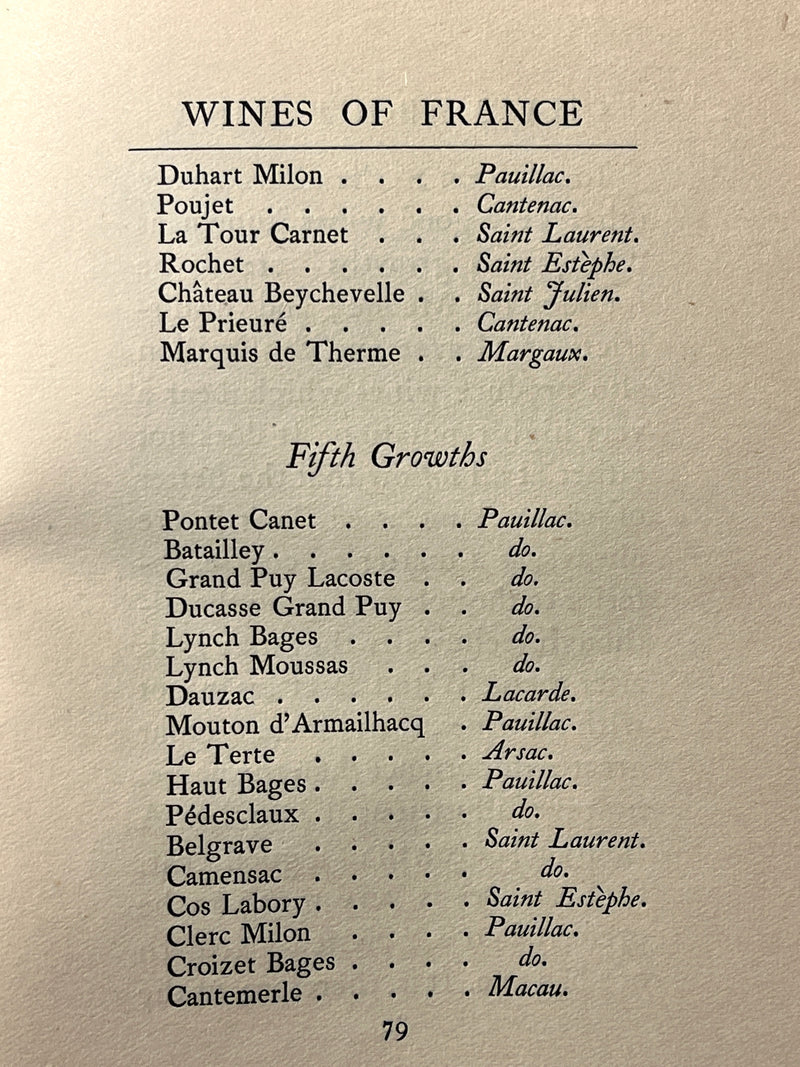 Chats about Wine, C. E. Hawker, London: Grant Richards LTD., 3rd Print, 1910, HC, Very Good