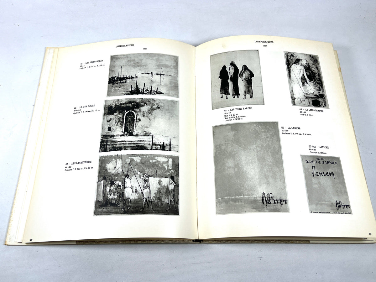 Jansem, Oeuvres Graphiques, Touchstone Publishers, 1970, Near Fine HC w/dust jacket