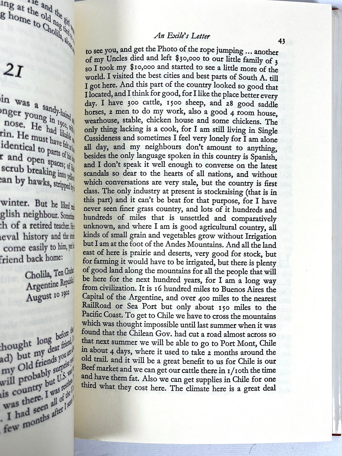 In Patagonia, Bruce Chatwin, 1977, Near Fine hard cover & dustjacket