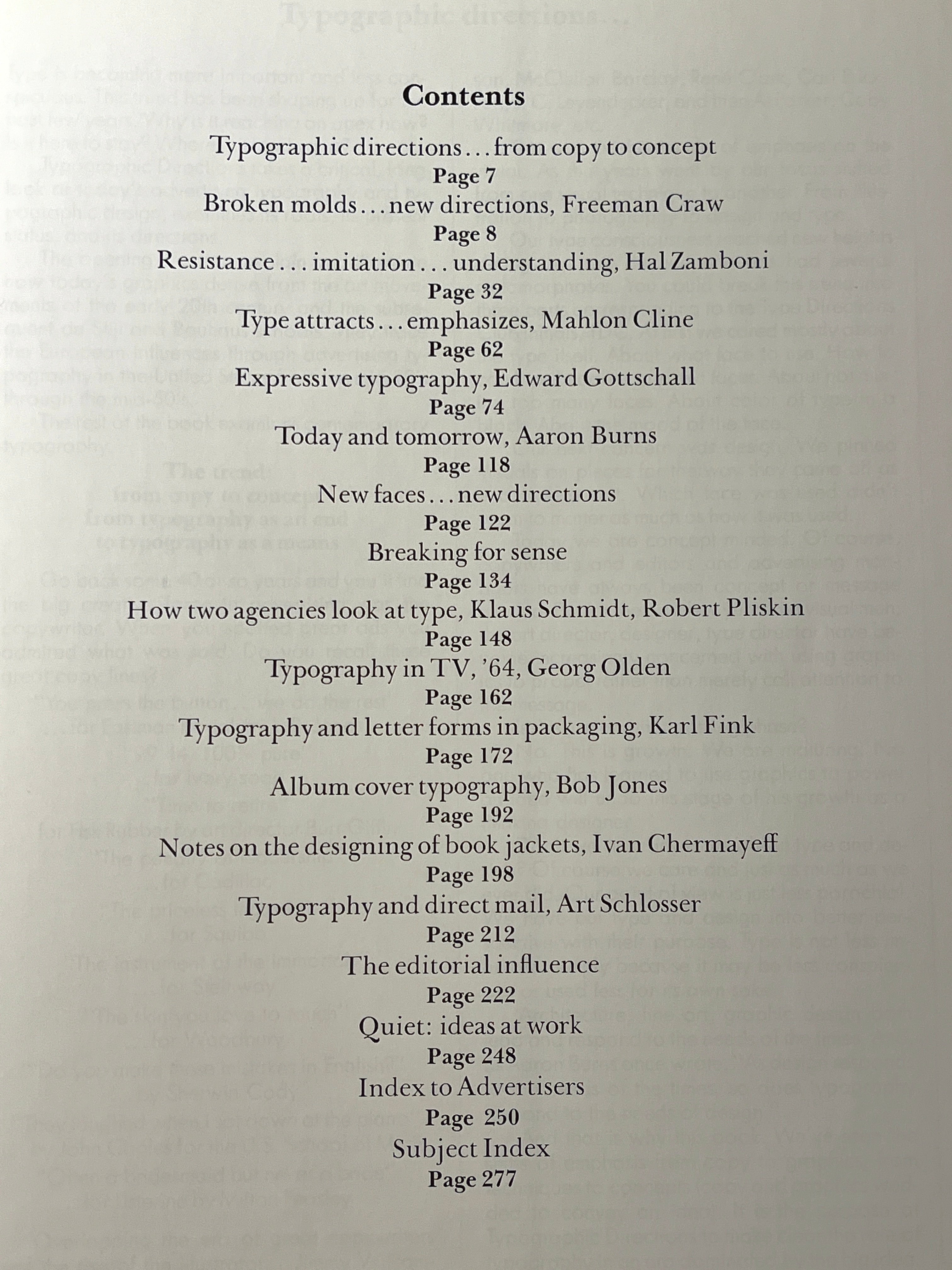 Typographic Directions: Advertising Directions 4: Trends in Visual