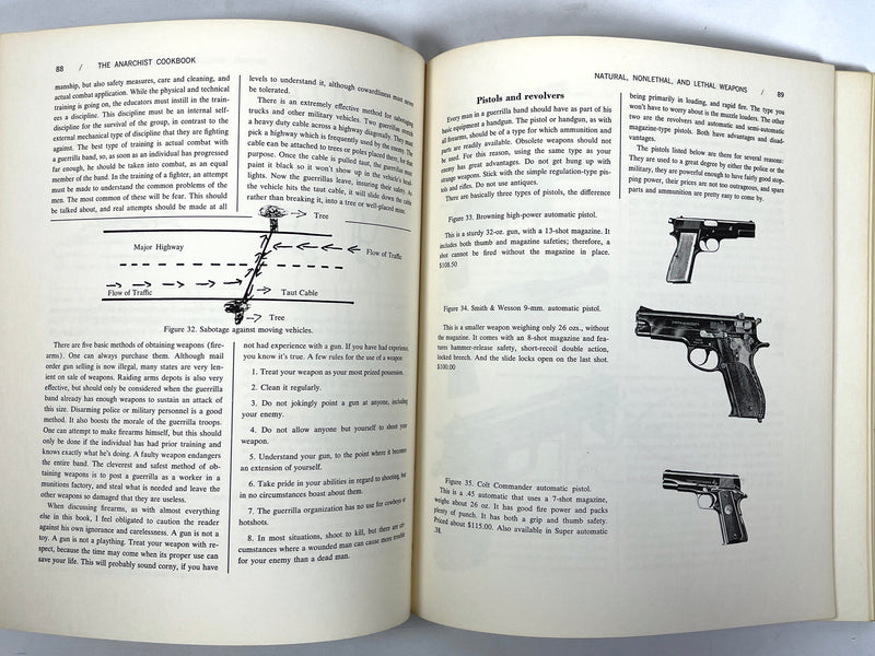 William Powell, The Anarchist Cookbook, 2nd print, Very Good - softcover, 1971