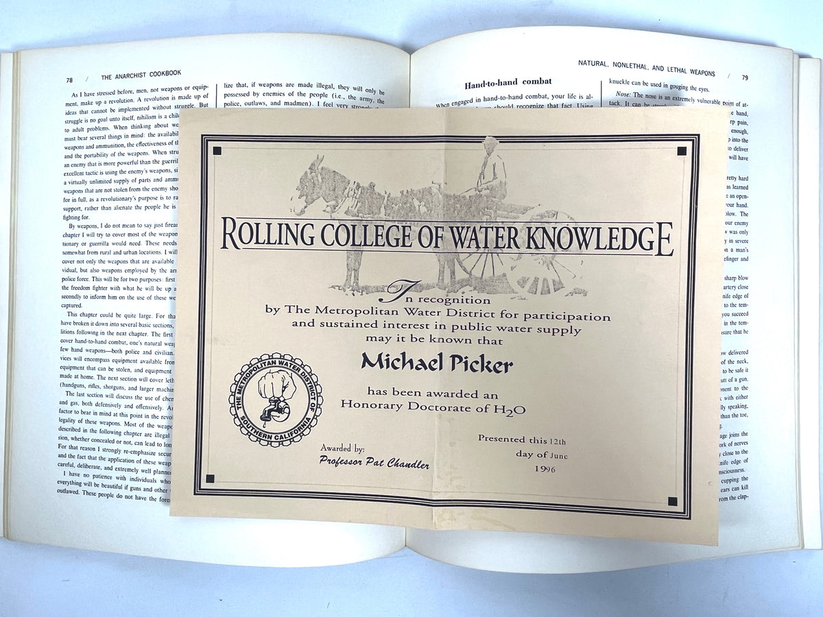 William Powell, The Anarchist Cookbook, 2nd print, Very Good - softcover, 1971