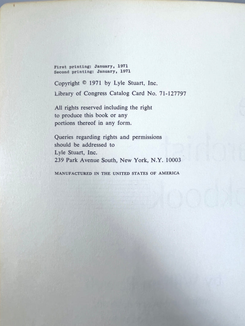 William Powell, The Anarchist Cookbook, 2nd print, Very Good - softcover, 1971