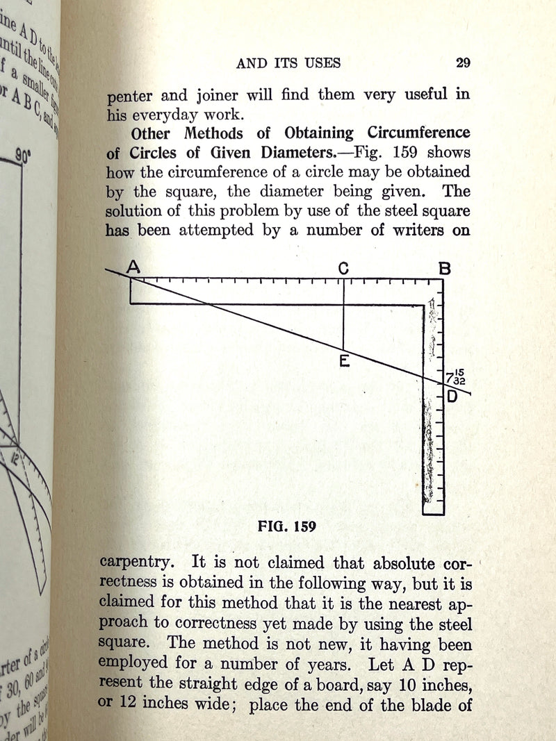Steel Square and Its Uses, William Radford, 2 Vol, 1914, Very Good + hardcover