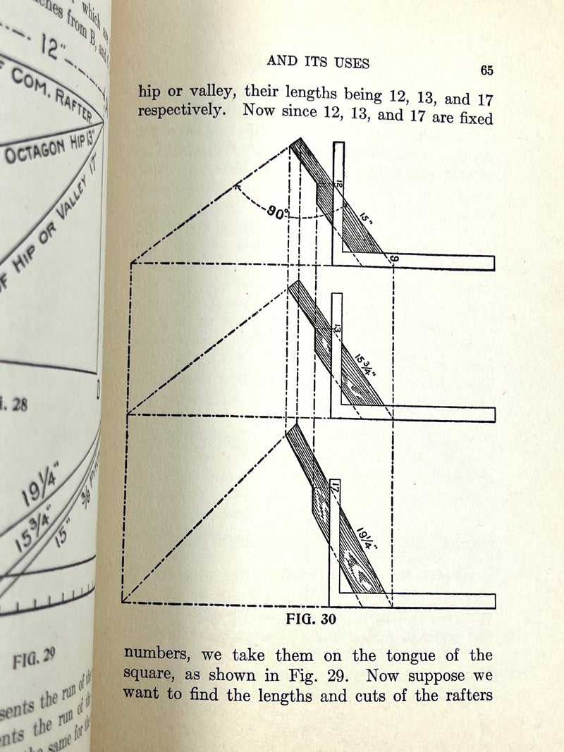 Steel Square and Its Uses, William Radford, 2 Vol, 1914, Very Good + hardcover