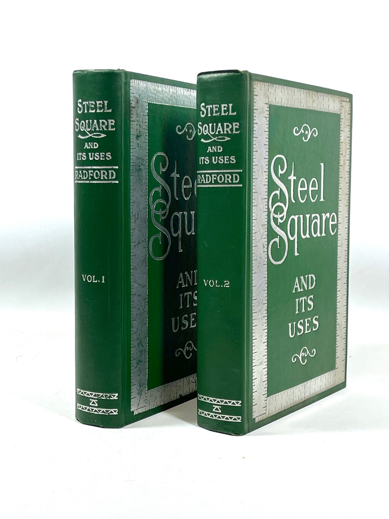 Steel Square and Its Uses, William Radford, 2 Vol, 1914, Very Good + hardcover