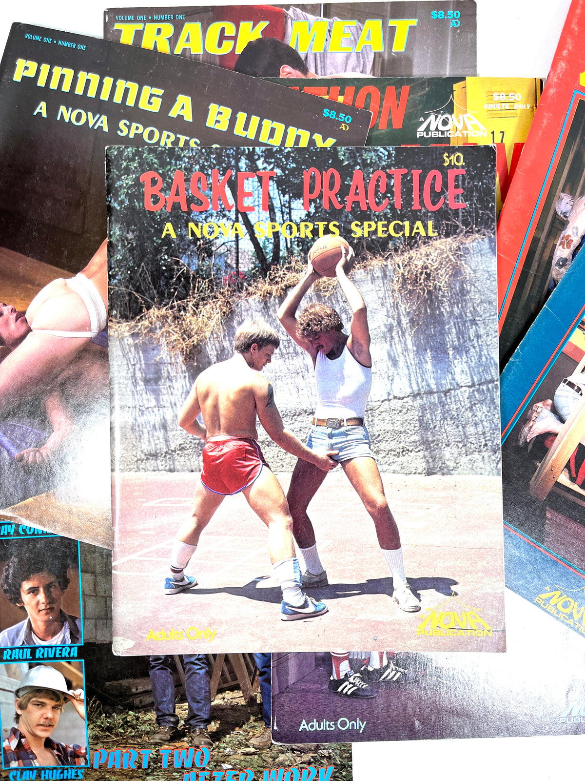 Nova Studio Loop Magazines, 1977-1986, Lot of 10, G-VG +, RARE Gay interest
