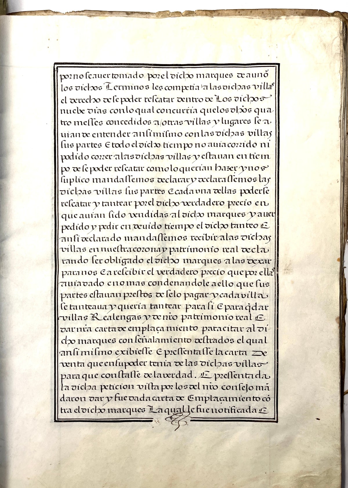 Illuminated Carta de Hidalguia, Melchor de Herrera y Rivera to Philip II, 1592