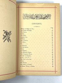 Poems of Edgar Allan Poe with Memoir, Thomas Y. Crowell & Co., 1882, Very Good HC