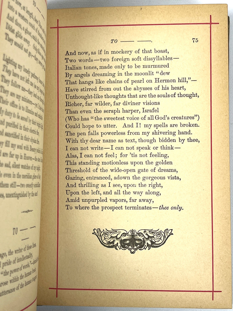 Poems of Edgar Allan Poe with Memoir, Thomas Y. Crowell & Co., 1882, Very Good HC