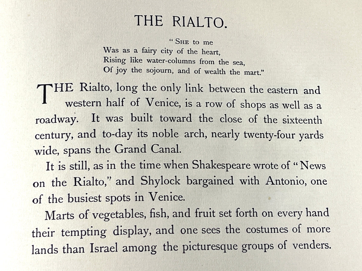 Scenes in Venice, Louis K. Harlow, Samuel E. Cassino 1889, Good hardcover