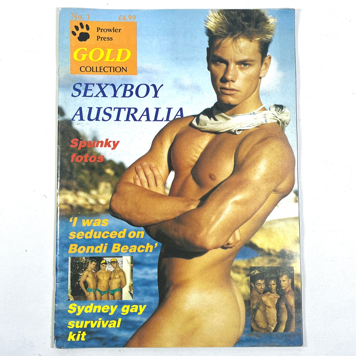 Sexyboy Australia, Prowler Press Gold Edition, No 1, 1992, NF staplebound, gay interest