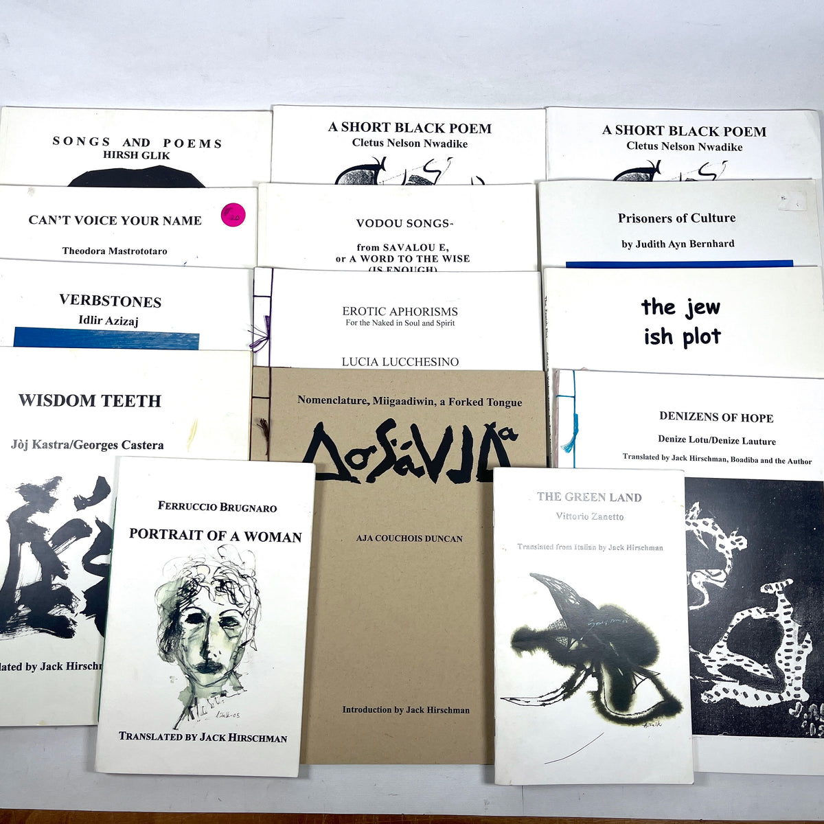 Jack Hirschman et al, Various CC Marimbo Publications 2005-2015, VG SCs x14