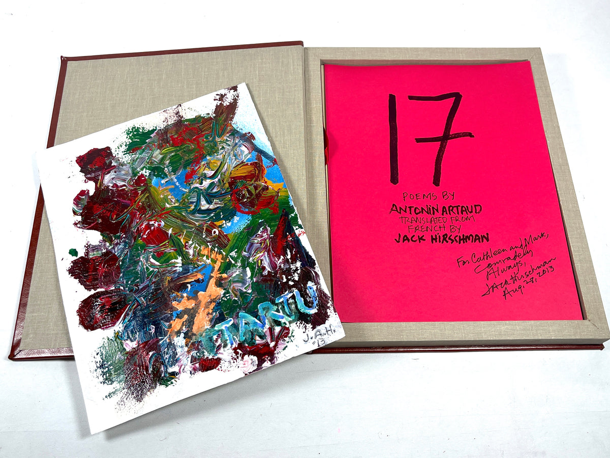 Jack Hirschman, 17 Poems by Antonin Artaud, Sore Dove 2013, NF SIGNED Ltd Ed box