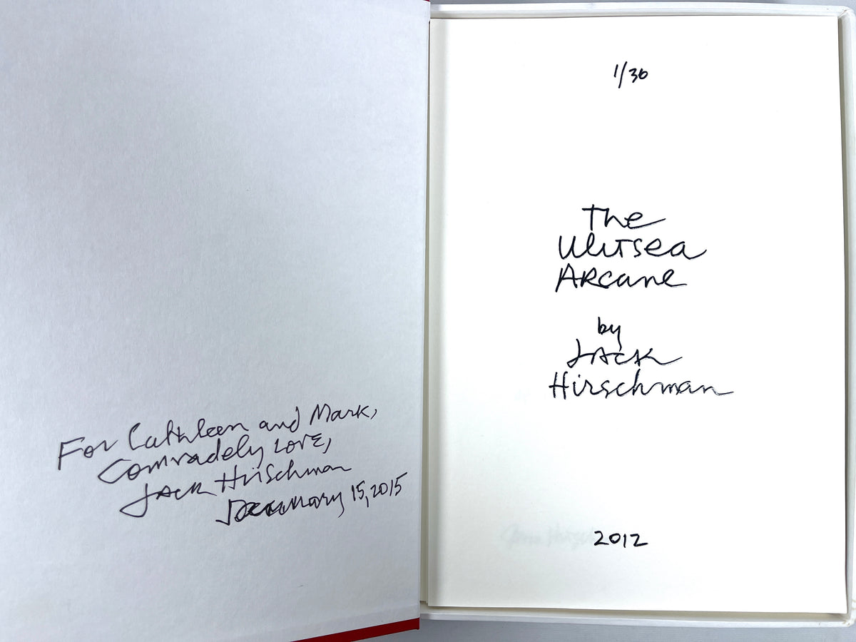 Jack Hirschman, The Ulitsea Arcane, Nicola Viviani 2012, NF SIGNED, org box #15/45