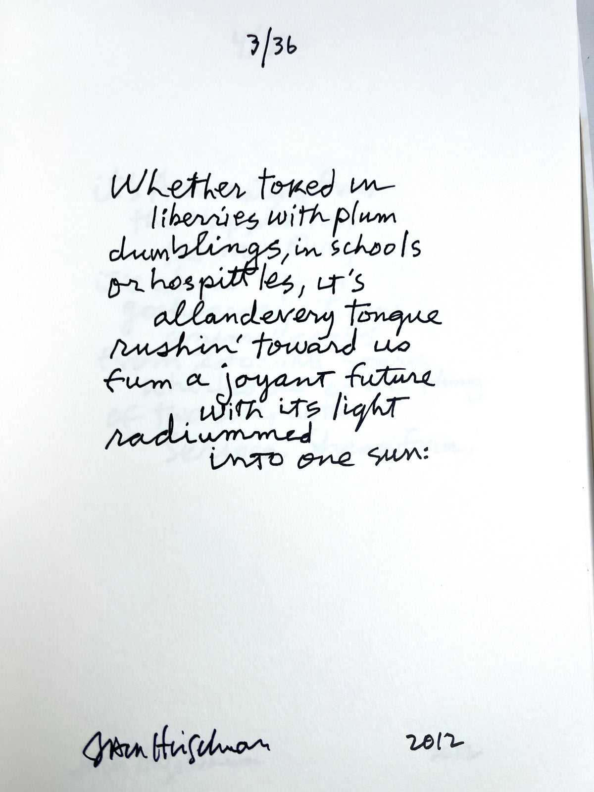 Jack Hirschman, The Ulitsea Arcane, Nicola Viviani 2012, NF SIGNED, org box #15/45