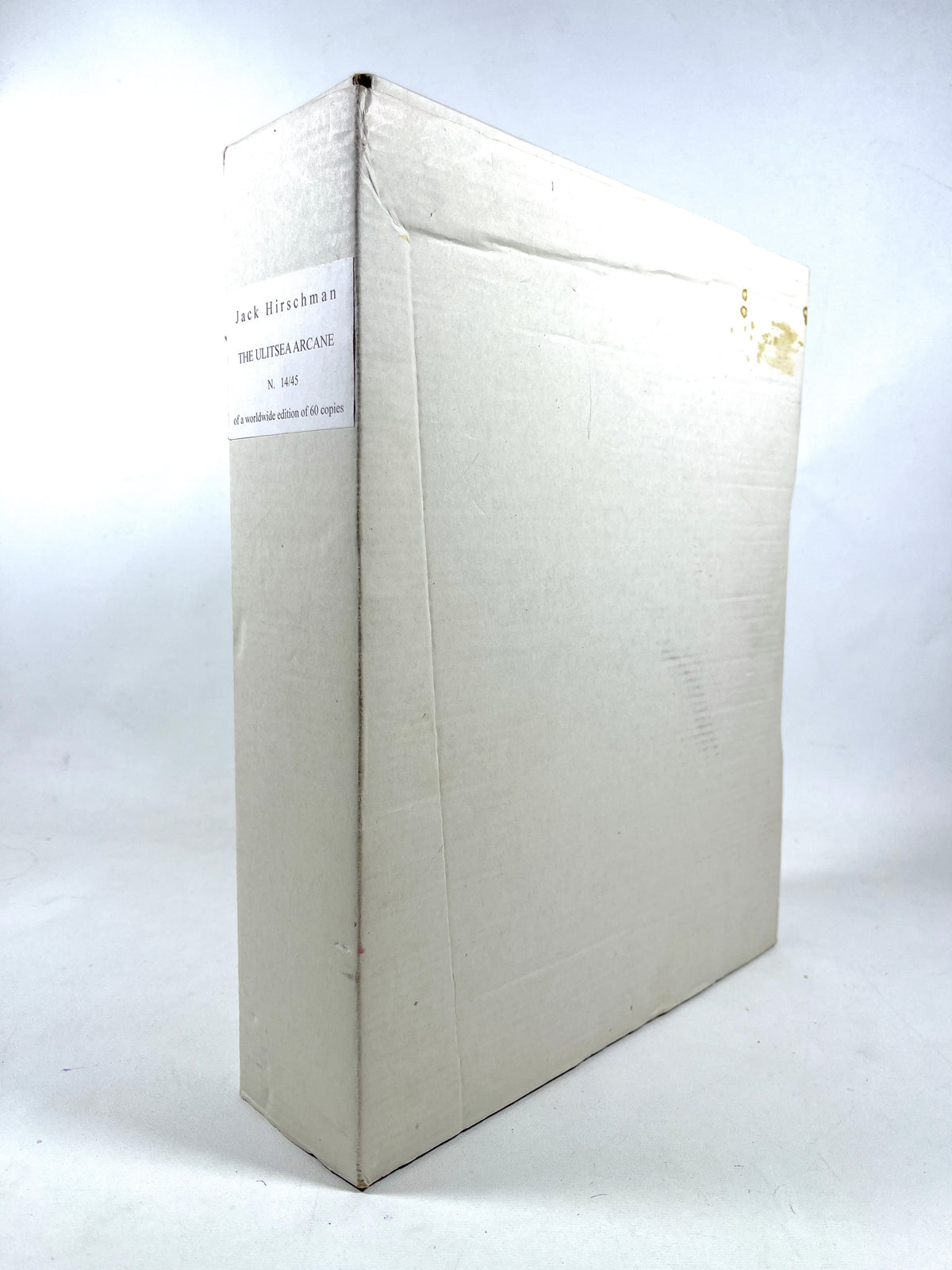 Jack Hirschman, The Ulitsea Arcane, Nicola Viviani 2012, NF SIGNED, org box #15/45