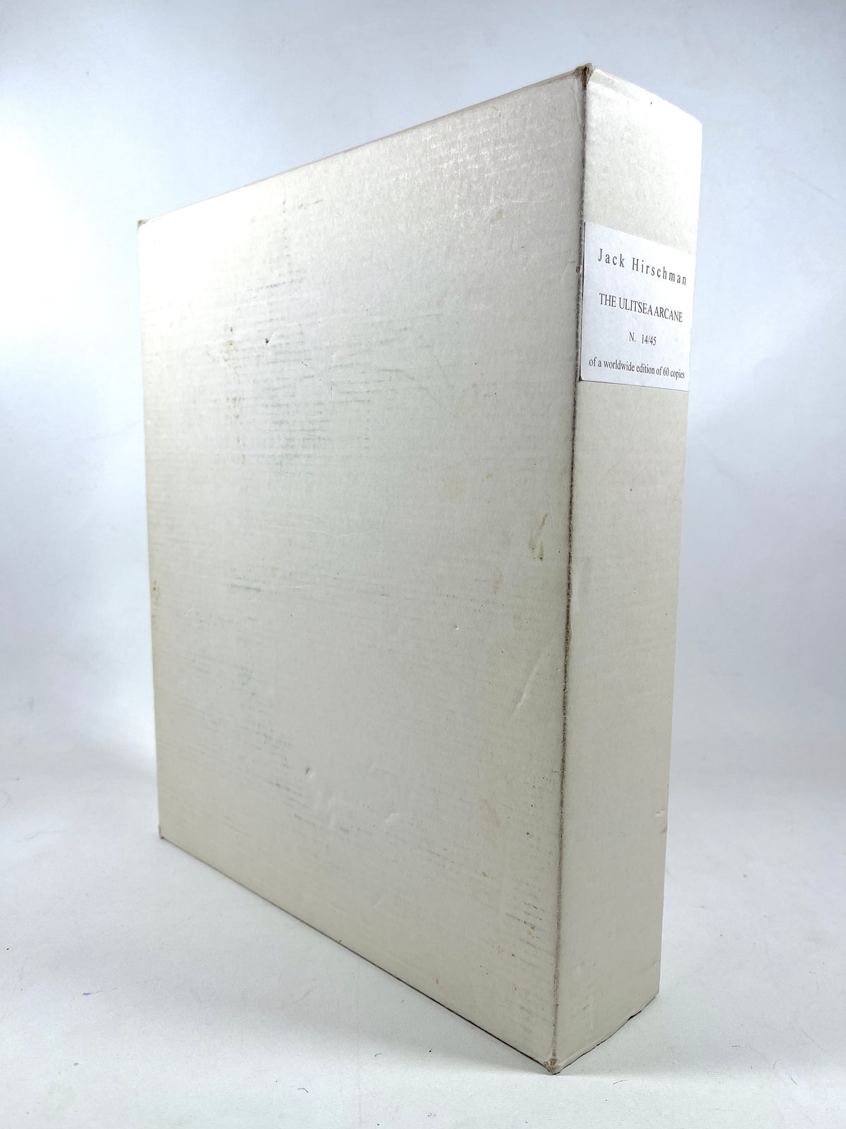 Jack Hirschman, The Ulitsea Arcane, Nicola Viviani 2012, NF SIGNED, org box #15/45
