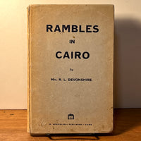 Rambles in Cairo, Mrs. R. L. Devonshire, RARE Binding, 1931, 2nd Ed., Very Good