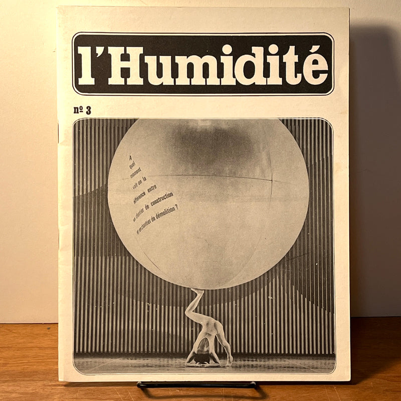 L'Humidité, No. 3, April 1971, French Avant-garde Magazine, Jean-Francois Bory, VG