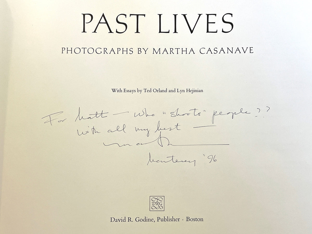 Past Lives, Martha Casanave, SIGNED, 1991, 1st Ed., Fine w/Very Good DJ