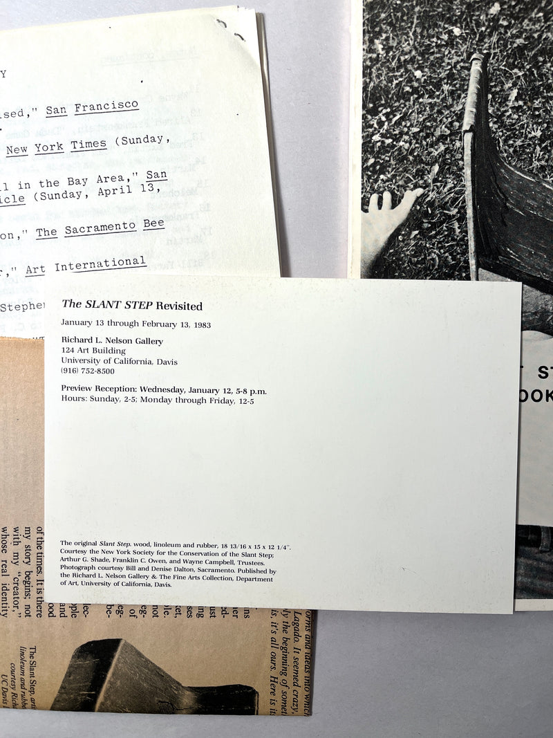 Phil Weidman, Slant Step Book, The Art CO, 1969, Near Fine with 3 pieces of ephemera