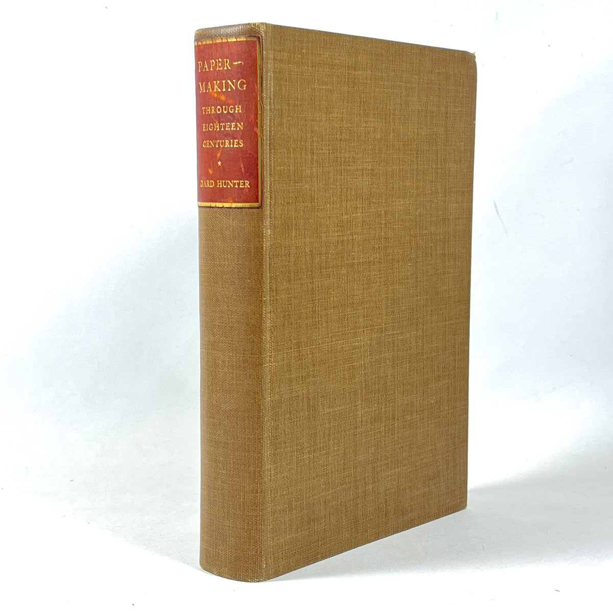 Dard Hunter, Papermaking Through Eighteen Centuries, 1930, Very Good hardcover