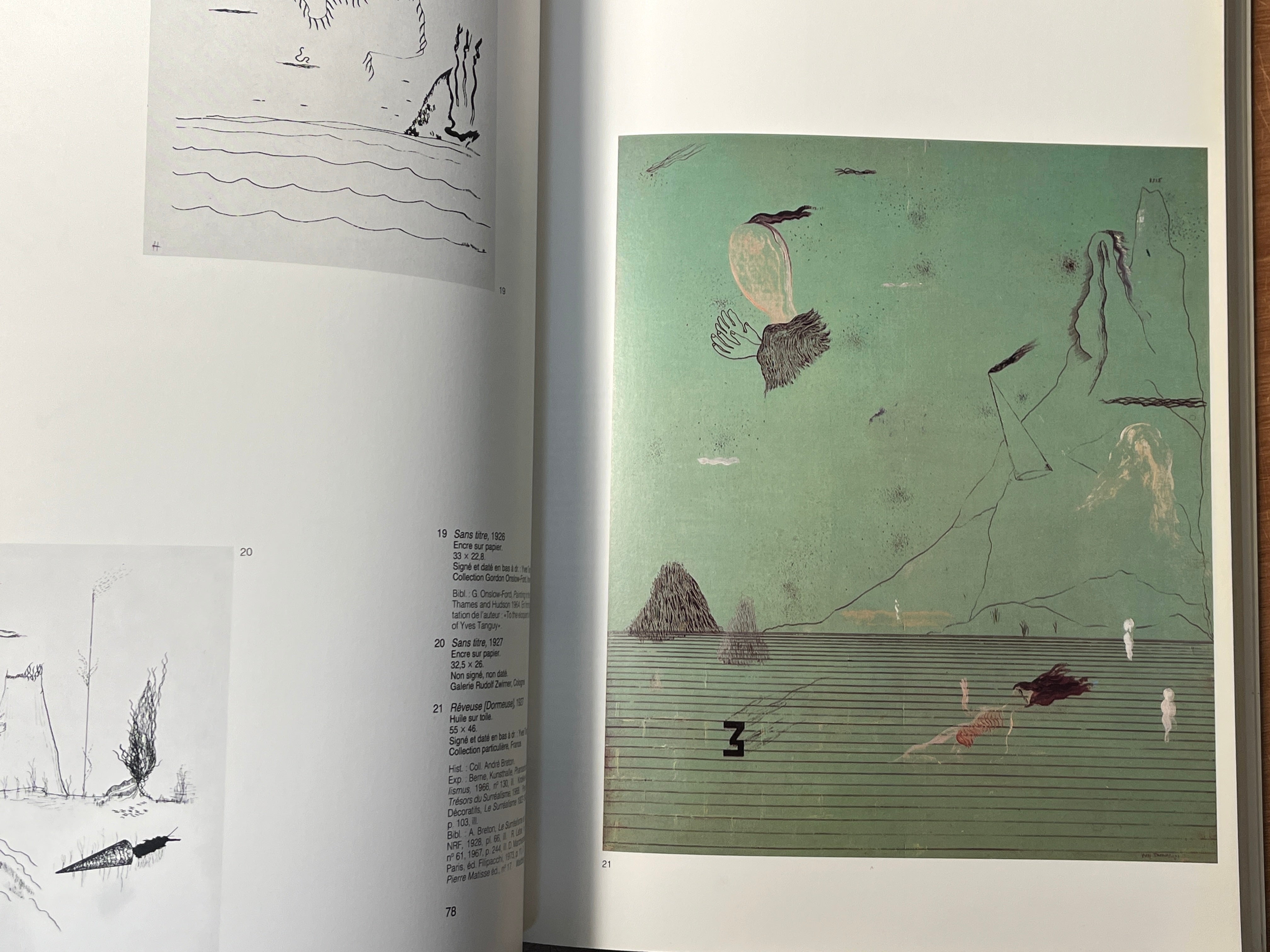 輝く高品質な Yves Tanguy: Retrospective 1925-1955. Centre Georges 洋書