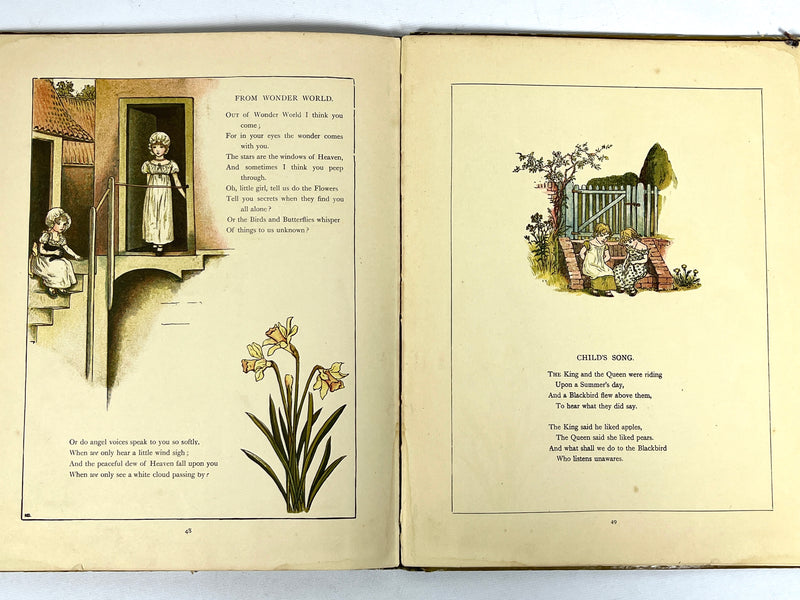 Marigold Garden: Pictures and Rhymes, Kate Greenway, Good HC