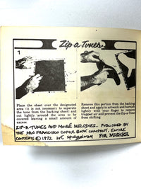 Zip-a-Tunes and Moiré Melodies Featuring Skeeter Grant's Skinless Perkins, 1972, Very Good staplebound.