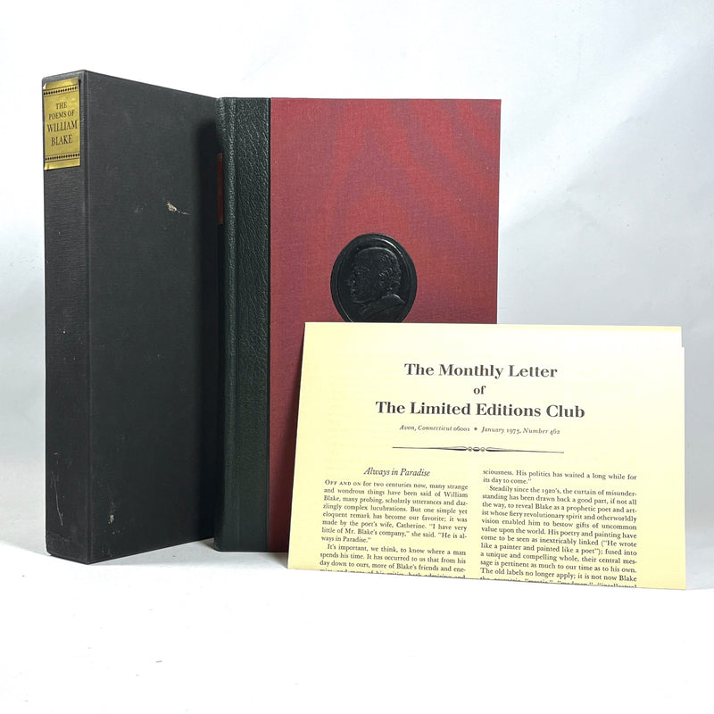 The Poems of William Blake, Limited Editions Club, 1973, #1393/1500, Fine