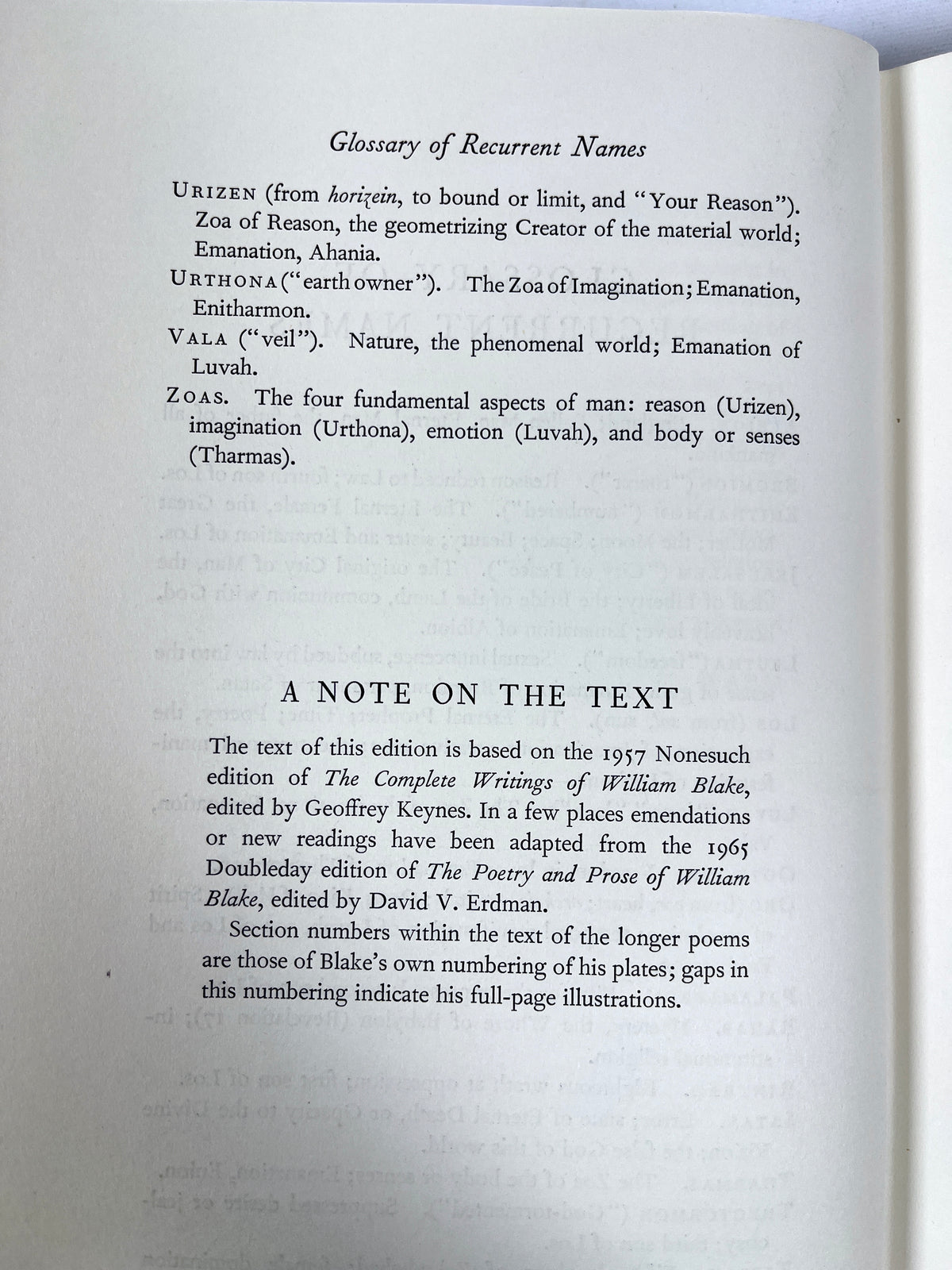 The Poems of William Blake, Limited Editions Club, 1973, #1393/1500, Fine
